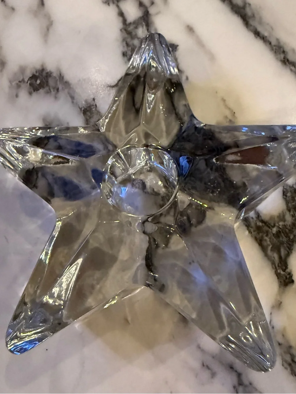 Vintage Rosenthal Studio Line Crystal Star Candle Holder - MCM